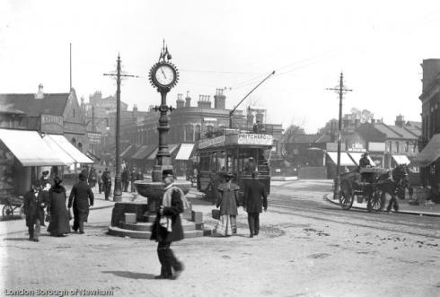 Junction of Forest Lane and Woodgrange Road, c1905